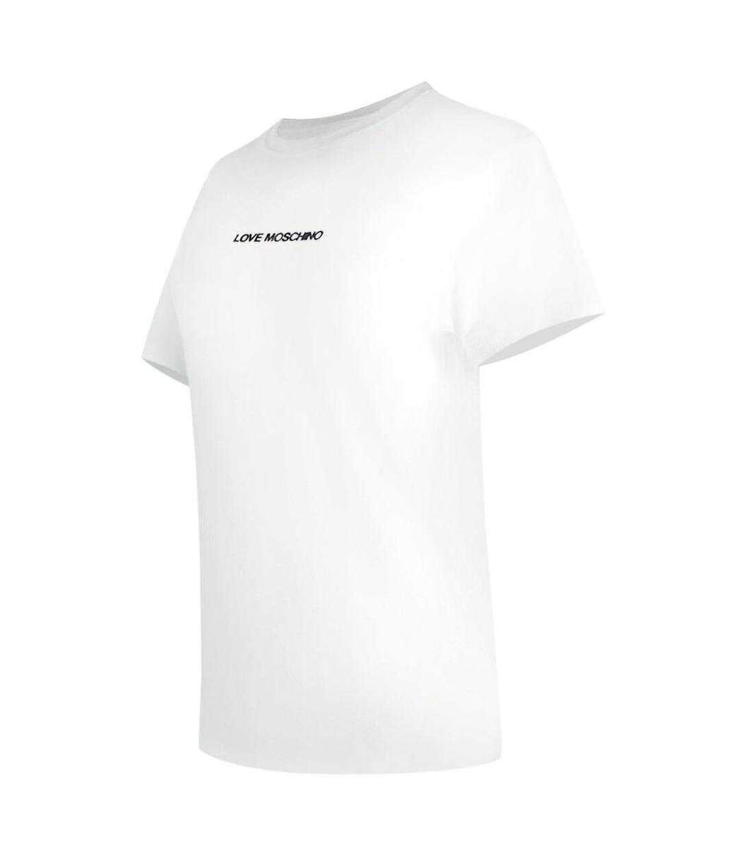 T-shirt Manches Courtes Tous Les Jours Love Femme Blanc Love Moschino-3