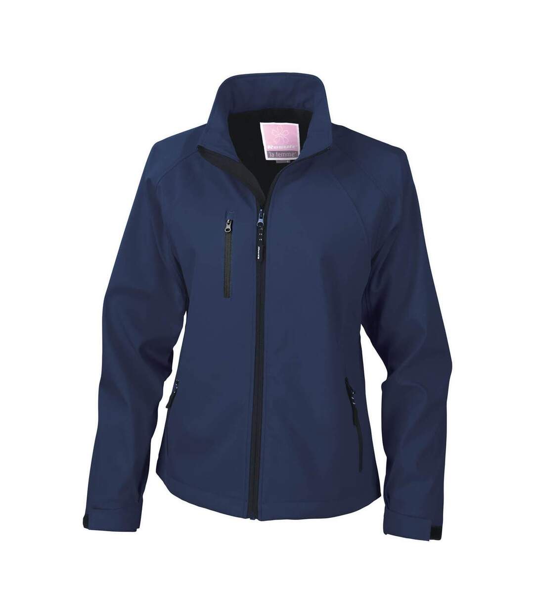 Result Ladies/Womens La Femme® 2 Layer Base Softshell Breathable Wind Resistant Jacket (Navy Blue) - UTBC863-2