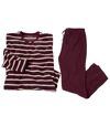 Gestreifter Schlafanzug aus Microfleece Atlas For Men