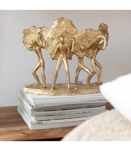 Statuette 4 Figurines Brady 27cm Or