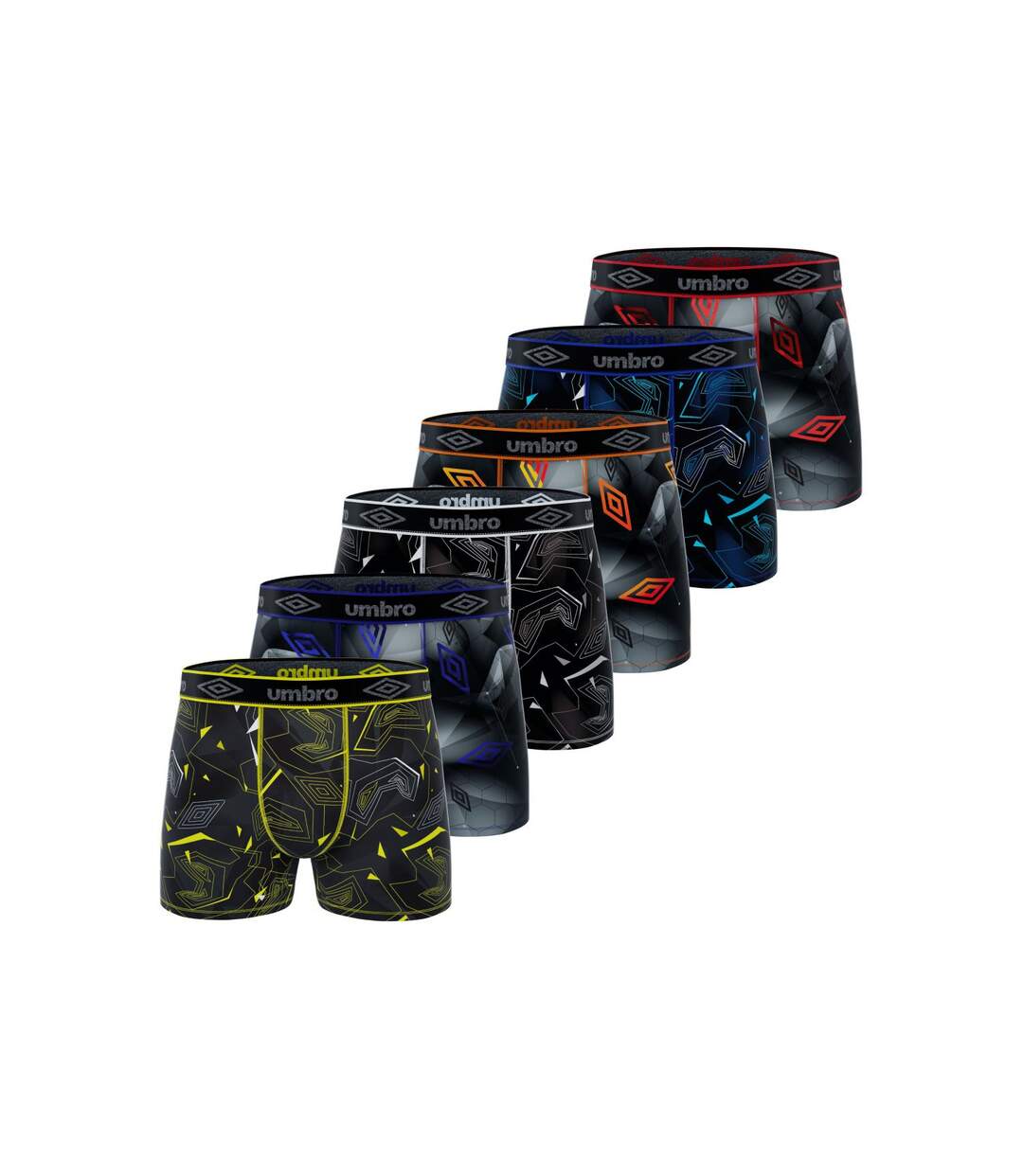 Lot de 6 boxers homme Speed Umbro-1