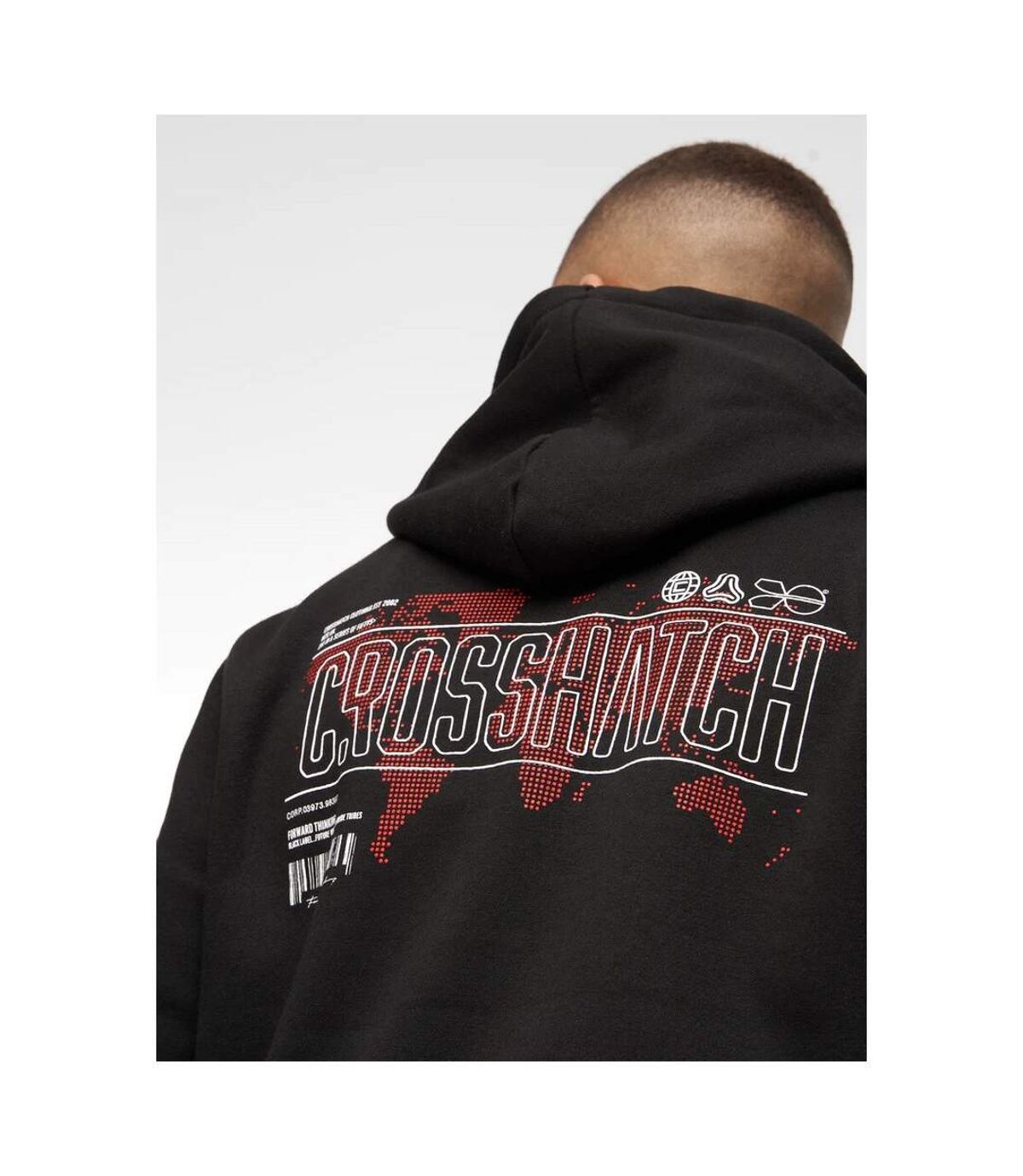Crosshatch Mens Bellmant Hoodie (Black)