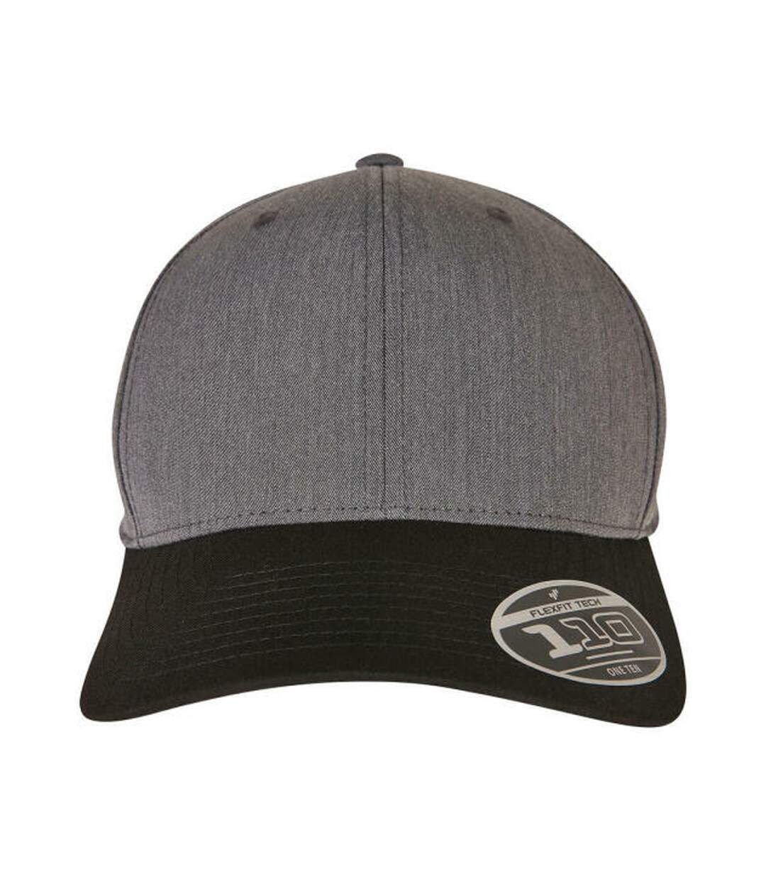 Casquette adulte gris foncé / noir Flexfit-3