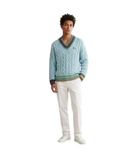 Sweat Motif/style Logo Brodé Homme Turquoise Vif Lacoste