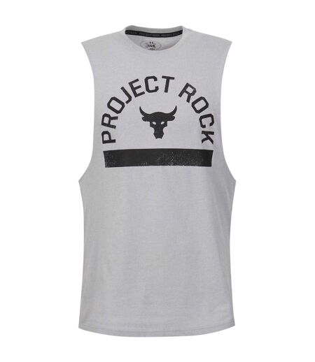 Mens Project Rock Graphic Tank Top Grey Under Armour