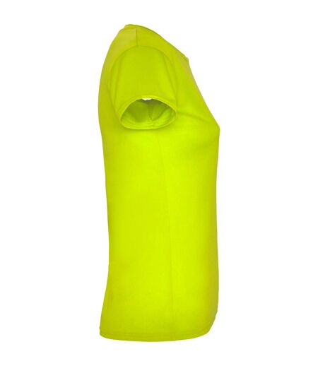 T-shirt Montecarlo Femme Jaune Fluo Roly Sport
