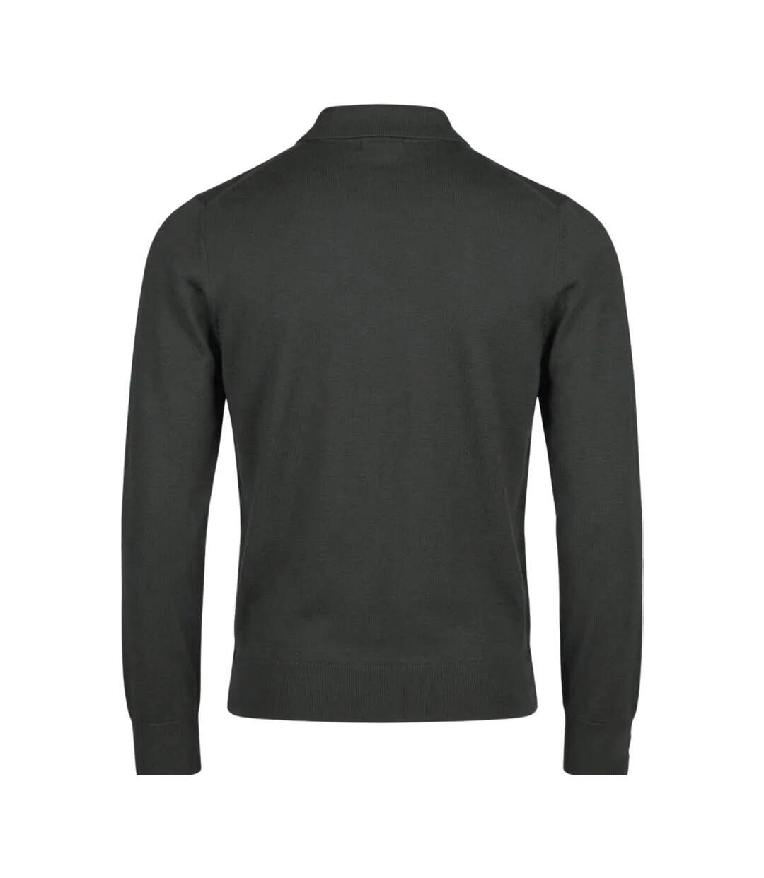 Polo Manches Longues Homme Vert Tee Jays-2
