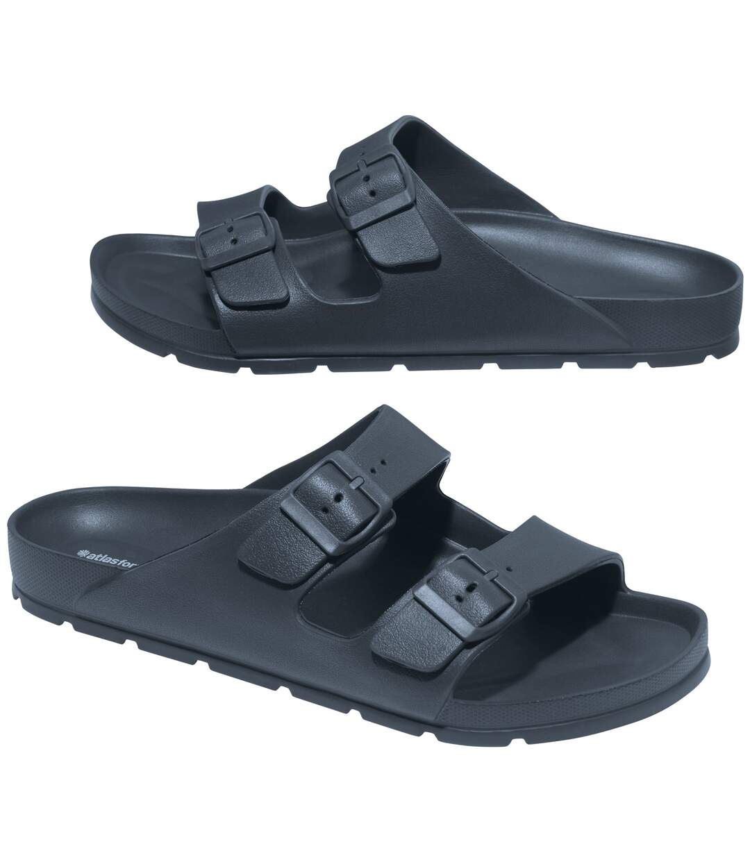 Men's Navy Slip-On Sandals-1