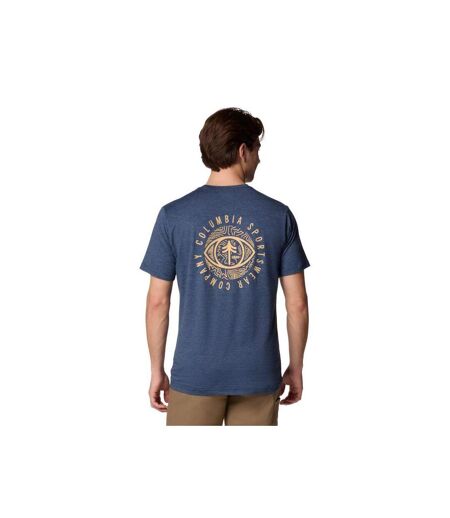 T-shirt Motif/style Imprimé Au Dos Kwick Hike Homme Bleu Columbia