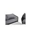 Salon de Jardin Lindos 134cm Noir & Gris-4