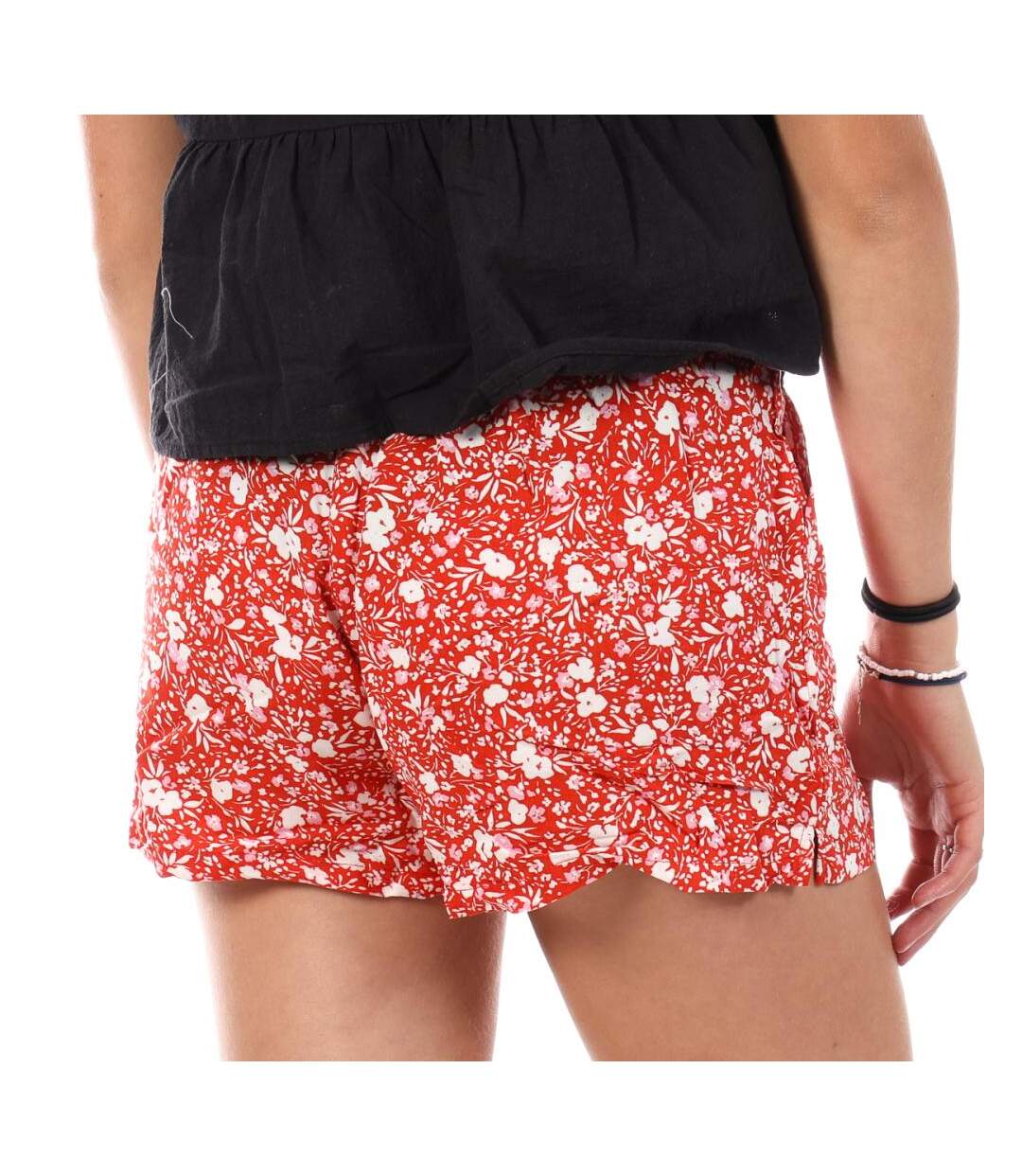 Short Rouge à Motifs Femme Only Nova Life - 34-2