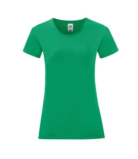 T-shirt iconic femme vert Fruit of the Loom Fruit of the Loom