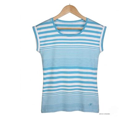 MAYFLOWER DARLING1 - Tee-shirt rayé bleu : le confort stretch absolu