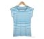 MAYFLOWER DARLING1 - Tee-shirt rayé bleu : le confort stretch absolu-2