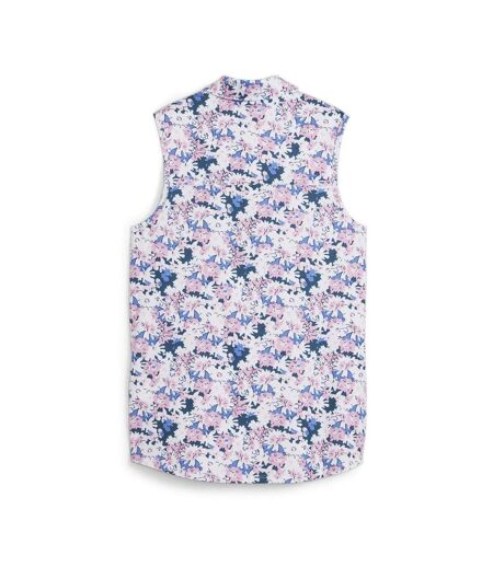 Polo de golf rose femme puma mattr bloom - l