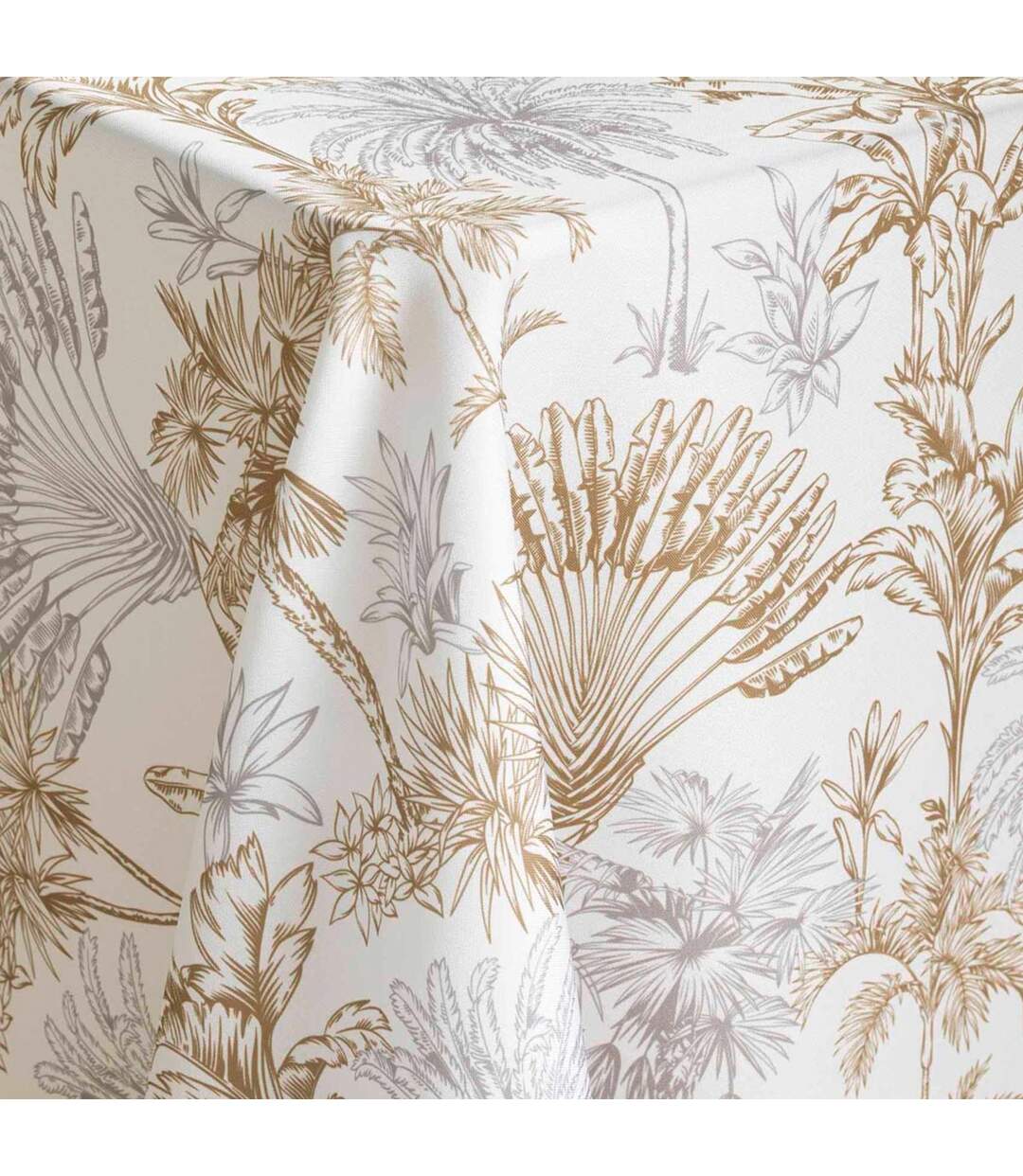 Nappe Antitache Imprimé Canarie 145x240cm Naturel-3