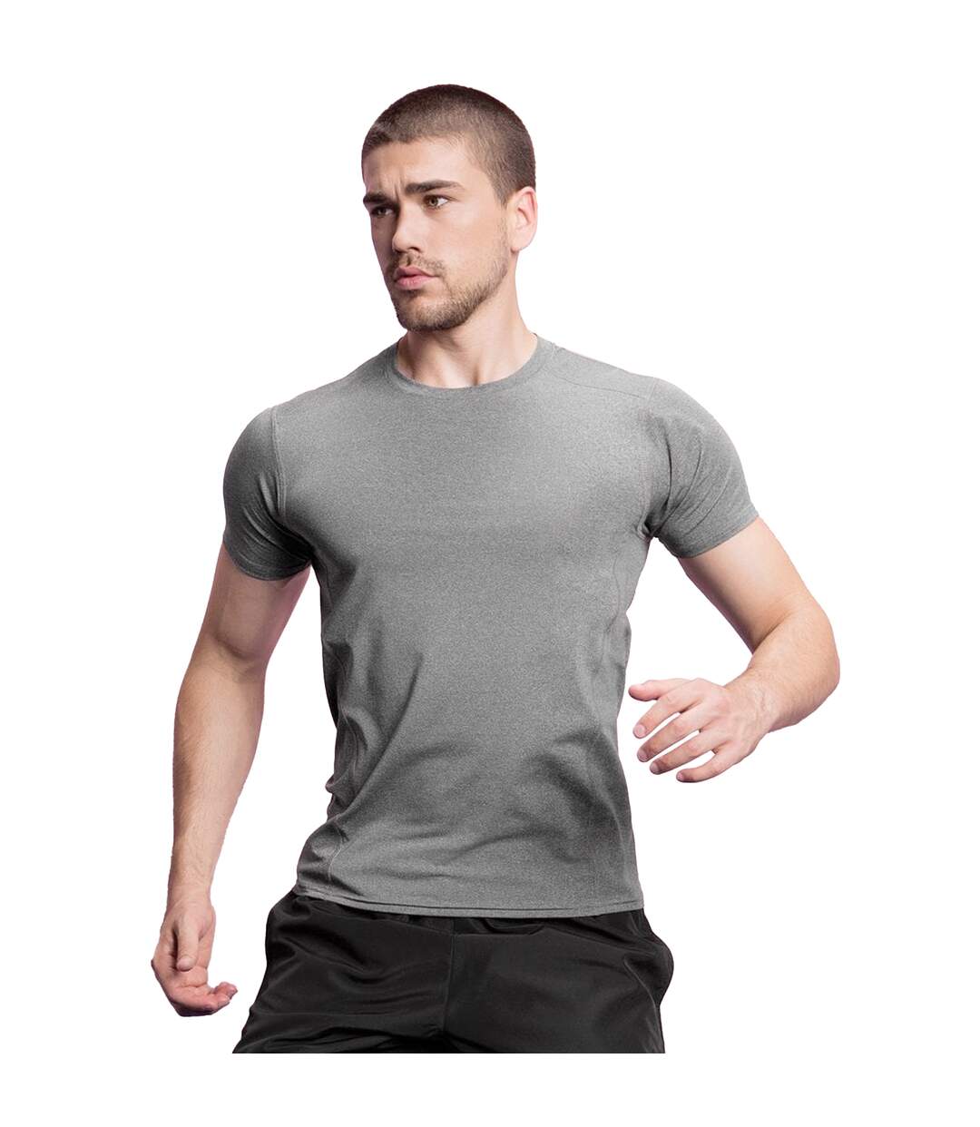 T-shirt performance hommes gris Gamegear-3