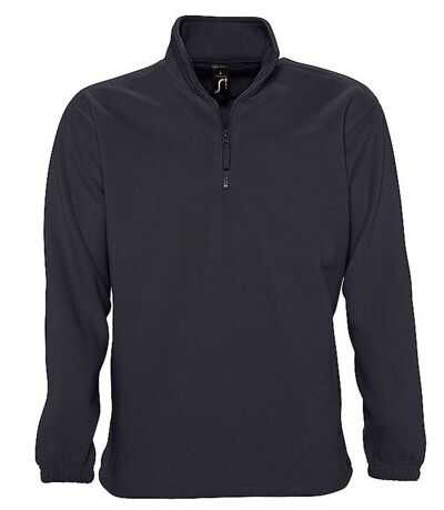 Sweat shirt polaire col zippé - 56000 - gris anthracite
