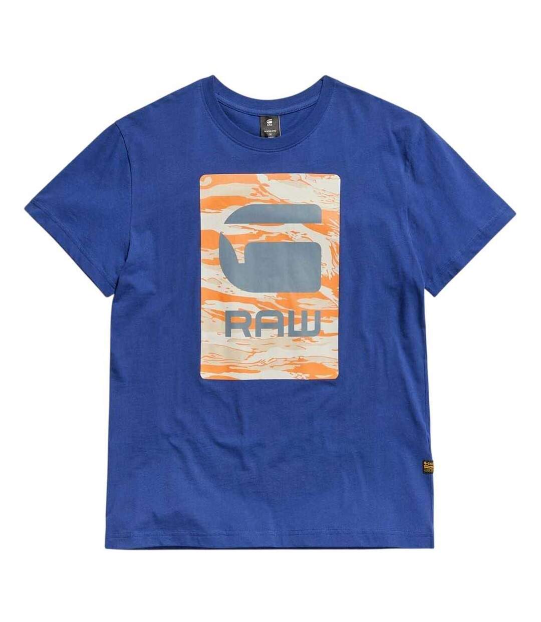 Mens Box Camo T-shirt Ballad Blue G-Star-2