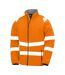 Veste Softshell Homme Orange Fluo Result Genuine Recycled-1