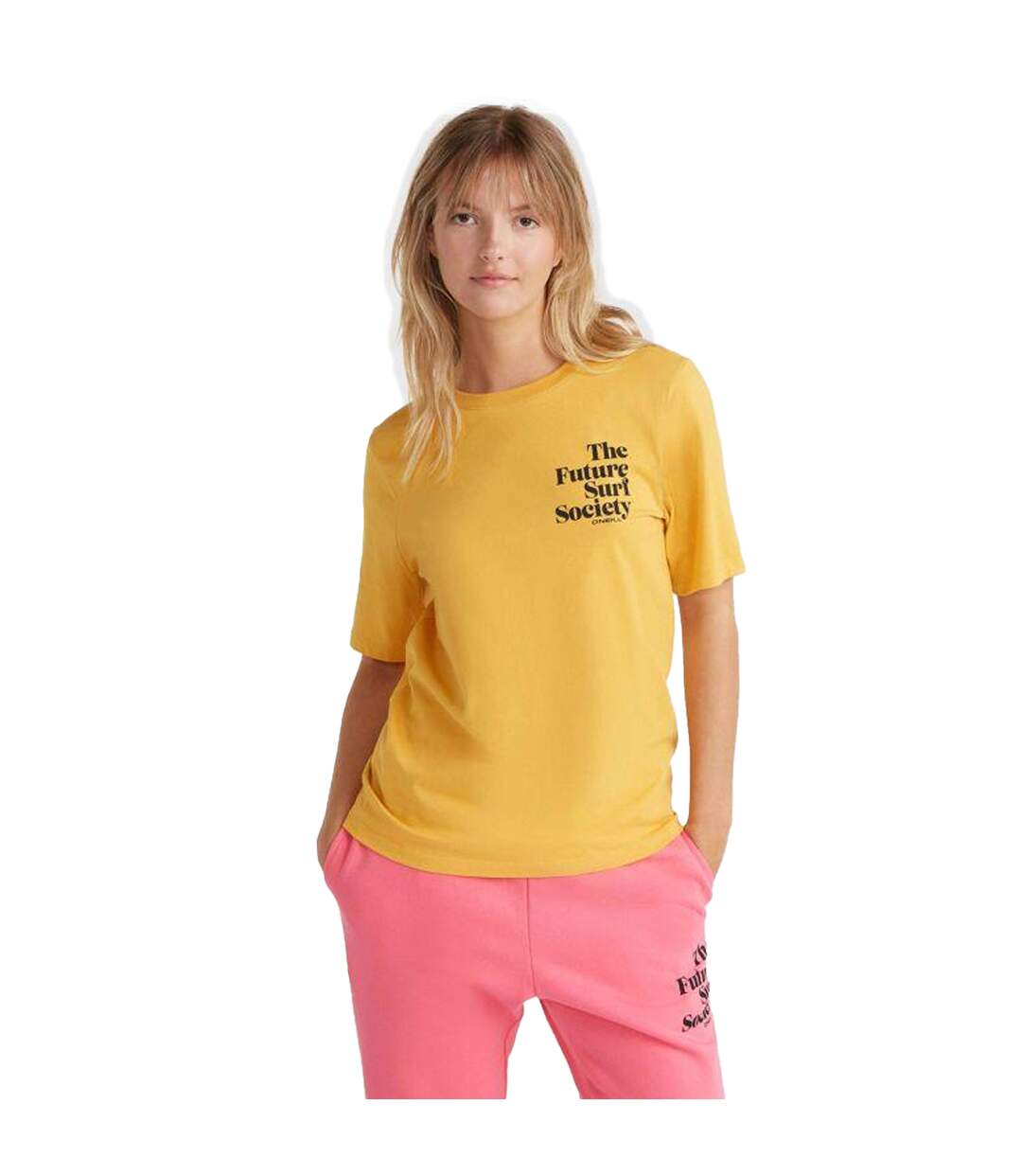 T-shirt The Future Surf Society Femme Jaune O´Neill-4