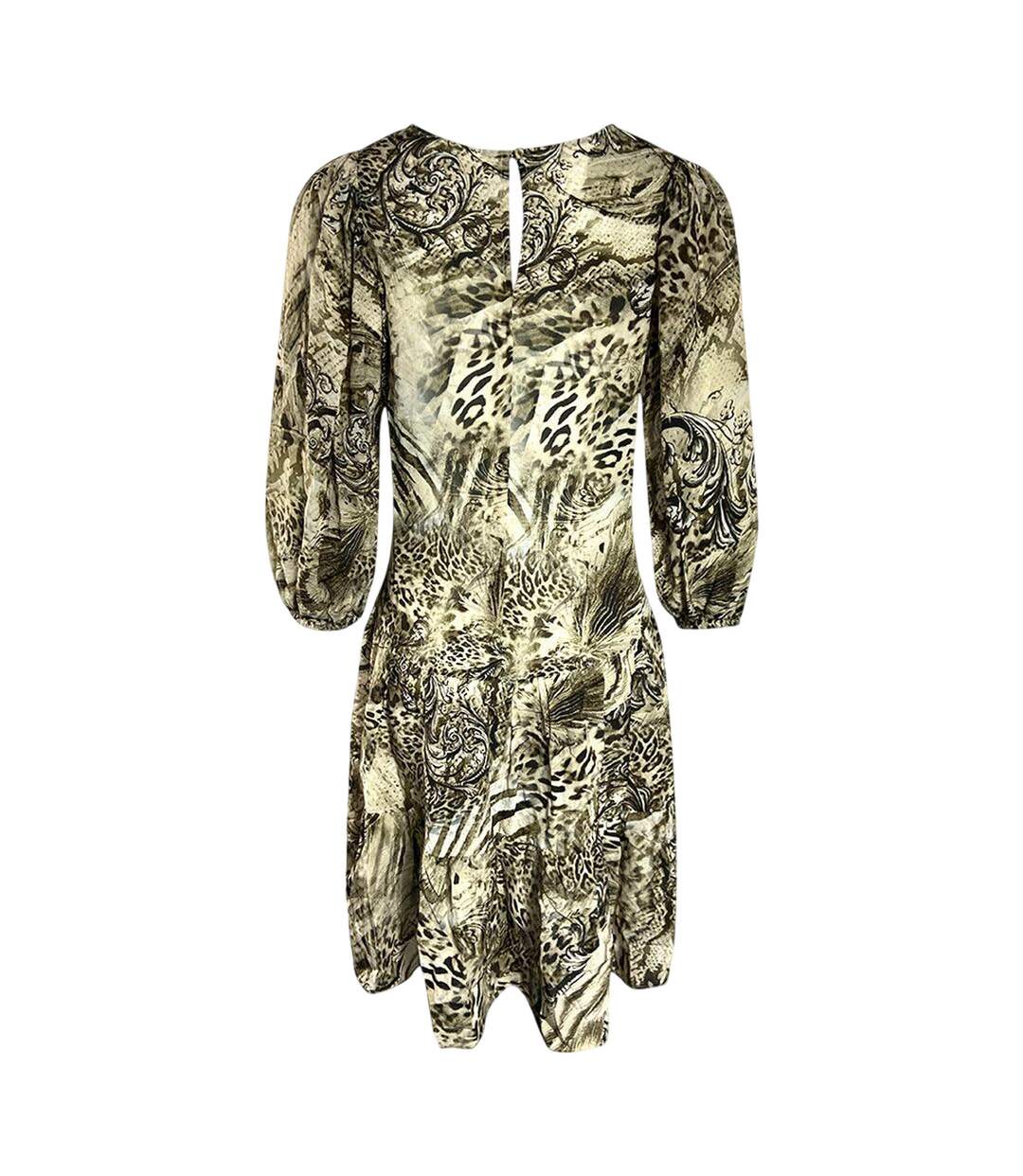 Womens/ladies Makucha Panthera Animal Print Dress Multicoloured Inoa-2