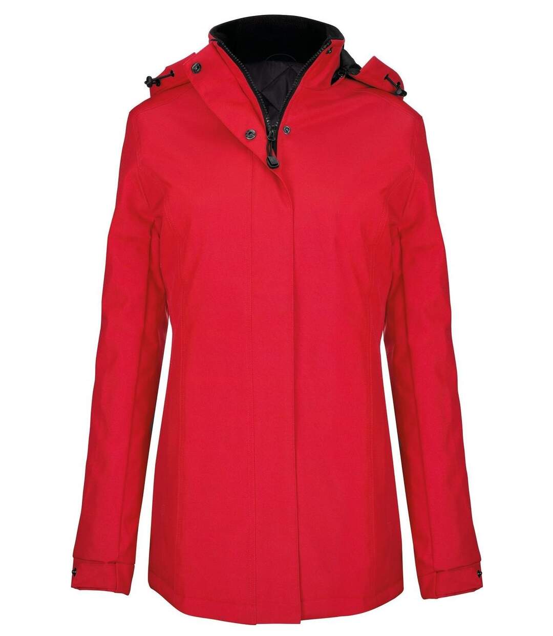 Parka à capuche - Femme - K6108 - rouge