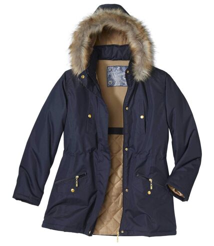 Women's Max-Protection Parka with Faux Fur Hood 