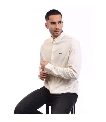 Chemise Motion Homme Blanc Boss