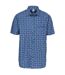 Trespass Mens Baffin Short Sleeve Casual Shirt (Blue Check)
