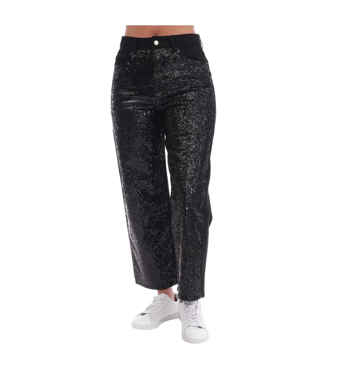 Womens/ladies J31 Regular Jeans Black Emporio Armani-1