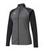 Womens/ladies Team Liga Stripe Detail Structured Tracksuit Top Smoked Pearl Puma-1