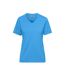T-shirt Bio Workwear Femme Turquoise Pâle James And Nicholson-1