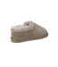 Womens/ladies foxmoor suede slippers taupe Cotswold