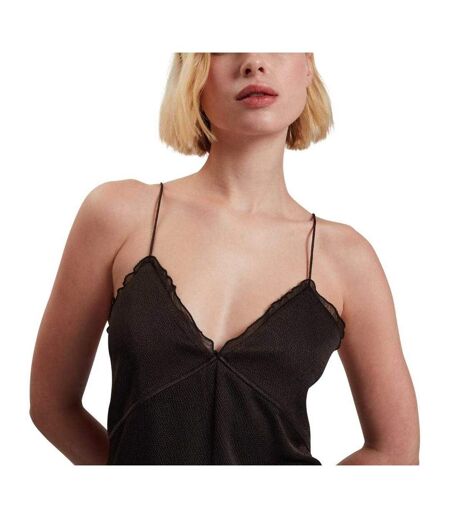 Robe À Bretelles Mylra Femme Noir Ted Baker