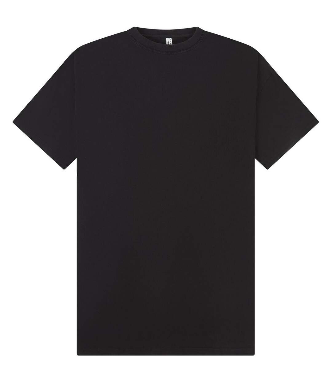 Unisex adult acid wash combed ringspun cotton tall oversized t-shirt acid black Casual Classics-1