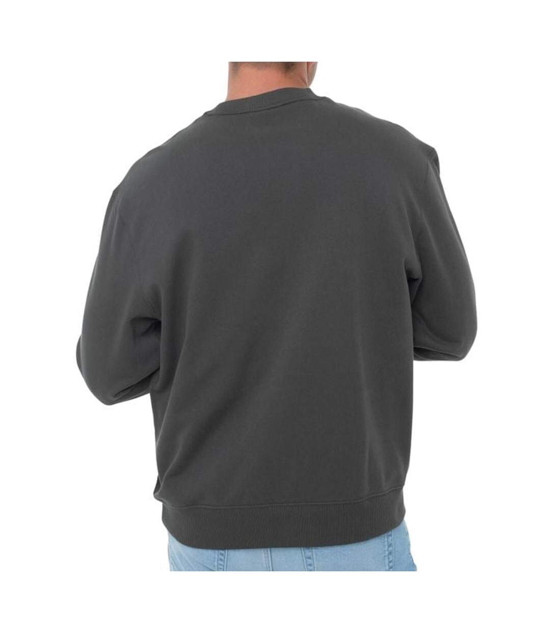 Sweat gris anthracite homme calvin klein 350terry monog-2