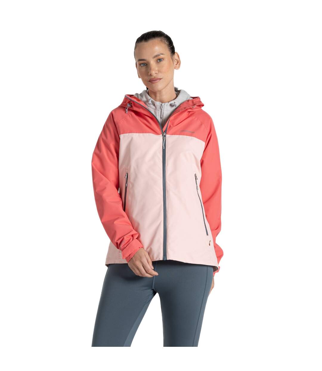 Veste imperméable vanth femme corail foncé / rose pêche Craghoppers-1