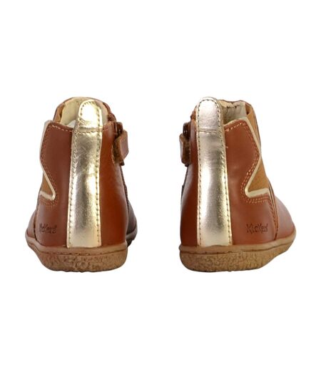 Bottine Cuir Junior Kickers Vermillon
