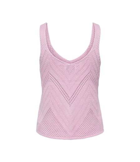 Top crochet rose clair femme jdy 15226348
