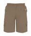 Duke Mens Nick D555 Elasticated Waist Cargo Shorts (Sand) - UTDC224-3