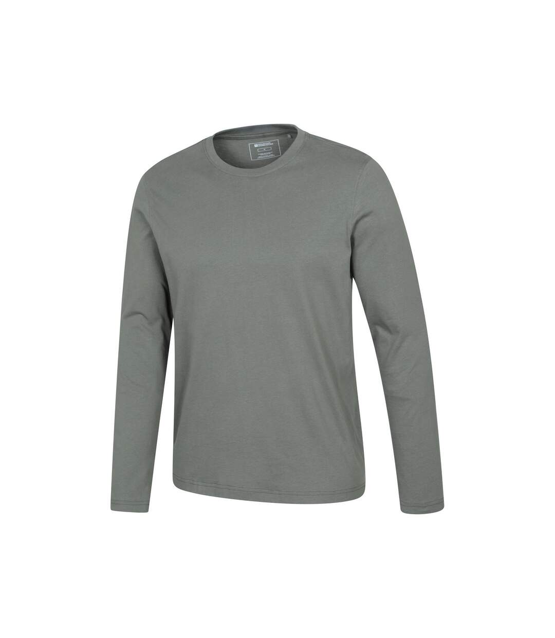 Mens flint crew neck long-sleeved t-shirt green Mountain Warehouse-4
