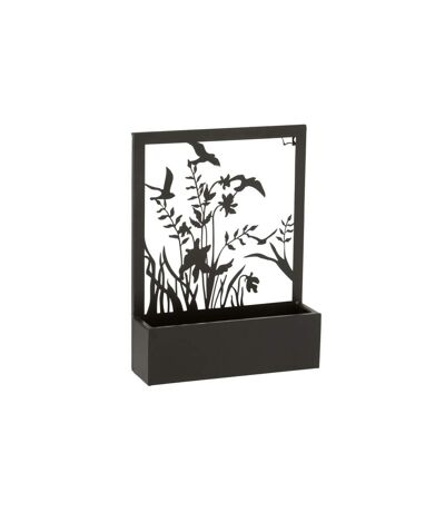 Jardinière Murale en Métal Plantes 41cm Noir