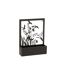Jardinière Murale en Métal Plantes 41cm Noir-1
