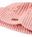 Bonnet Ninoa Femme Rose Pâle Corail Blanc Cassé Iguana-2