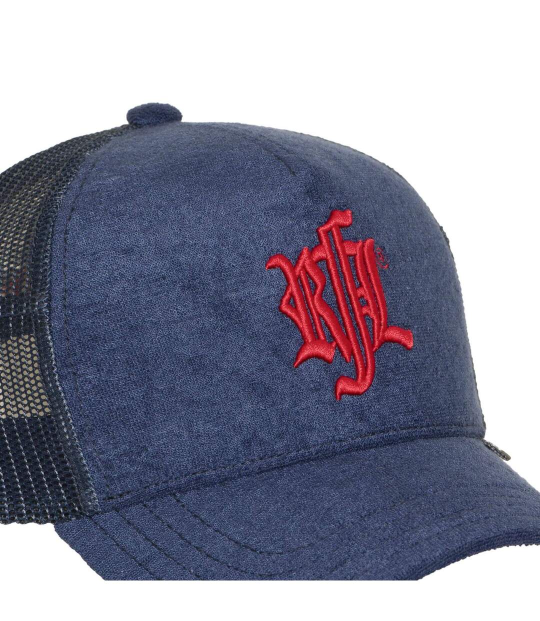 Casquette trucker suédine unie avec filet logo brodé Light My Fire Rock'n Free Life-3