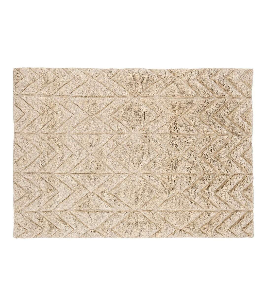 Tapis Déco en Laine Zoe 200x300cm Beige-1