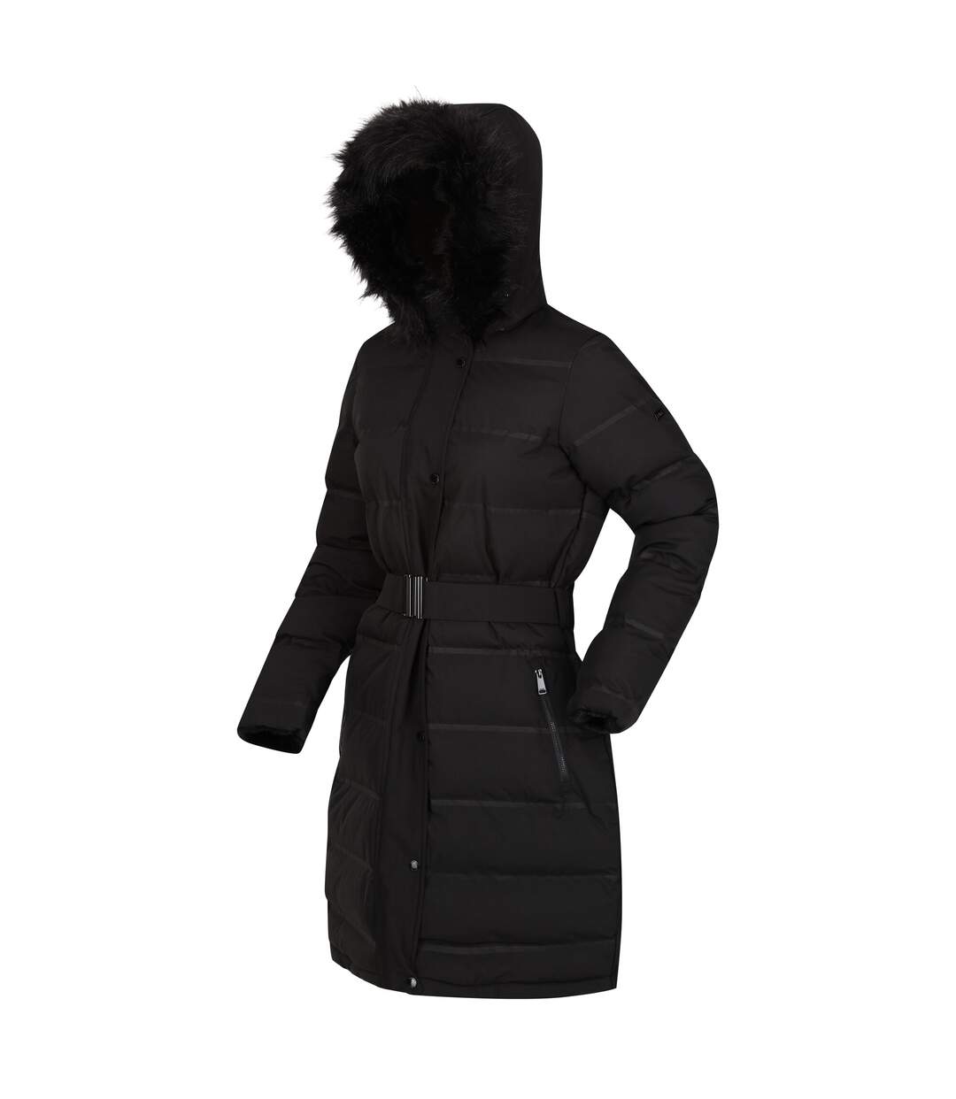 Womens/ladies Daleyza Thermal Parka Black Regatta-3