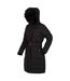 Womens/ladies Daleyza Thermal Parka Black Regatta-3