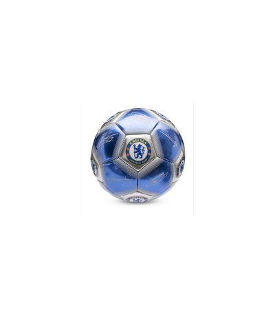 Chelsea FC - Ballon de foot MINI (Bleu roi / Argenté) (Taille 1) - UTSG21890